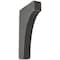 Ekena Millwork 1 3/4"W x 6"D x 10"H Clarksville Wood Vintage Decor Bracket, Black BKTWD02X06X10CVBL - alternate 1